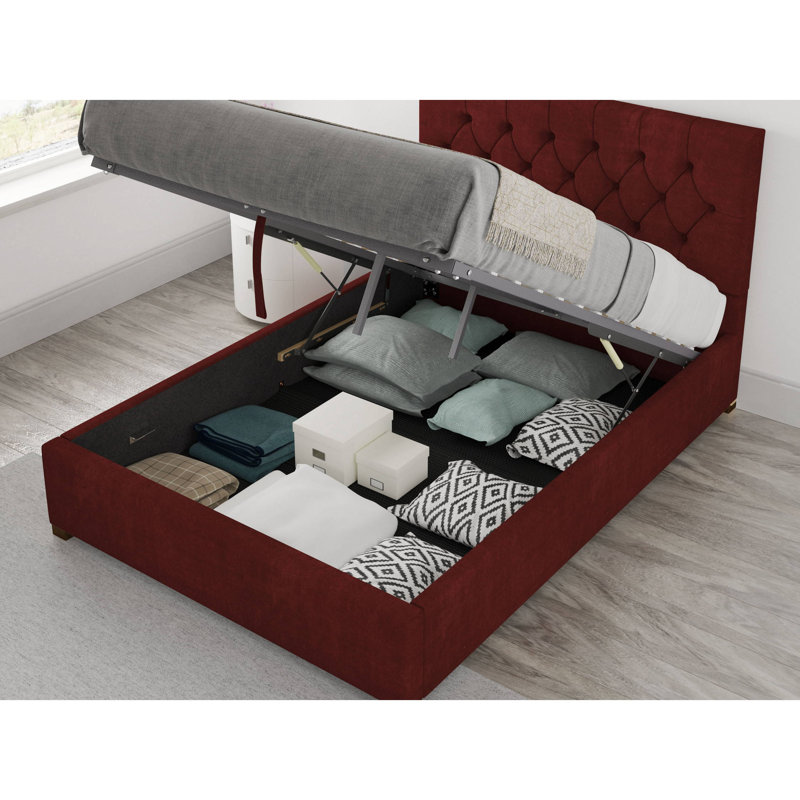 Brayden Studio Mowery Upholstered Ottoman Bed Wayfair.co.uk